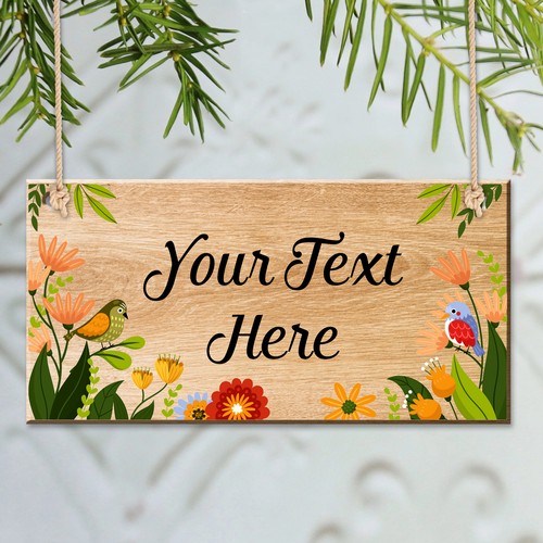 Personalised hanging plaque - personalised,