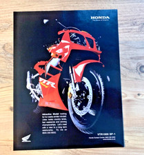 HONDA SP1 VTR1000 SP-1 VTR - ORIGINAL CLASSIC FRAMEABLE MOTORBIKE BIKE ADVERT