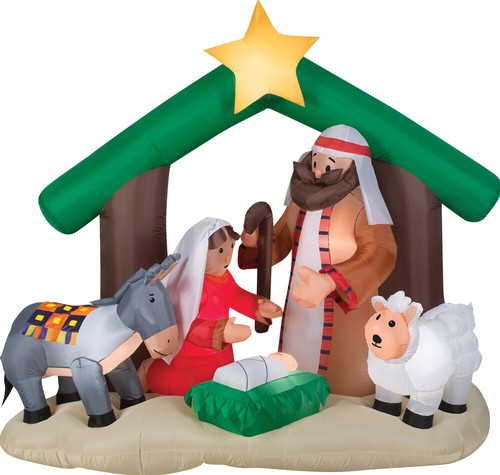 Christmas santa holy family - holy,