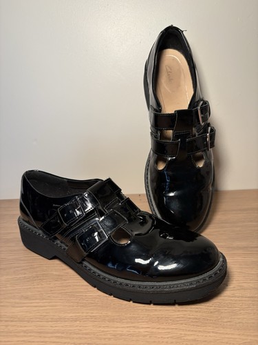 Clarks black patent - clarks,