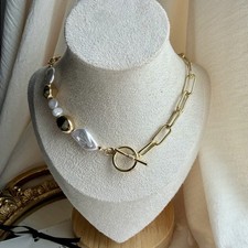 Asymmetric Pearl & Paperclip