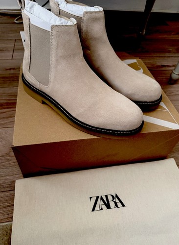 Zara men leather suede - zara,