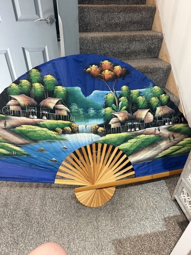 Large vintage hand painted - large,