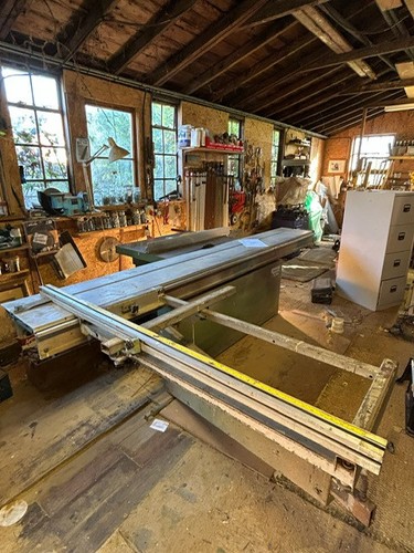 Wadkin bursgreen sliding table - bursgreen,