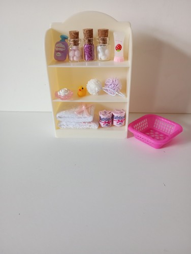 Miniature bathroom shelves - miniature,