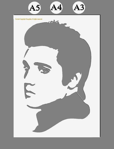 Elvis stencil mylar - stencil,