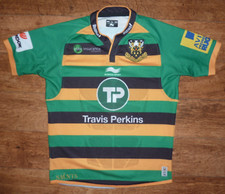 Northampton Saints Rugby Union Burrda Sport 2014/15 Shirt ProPlayer Jersey Large