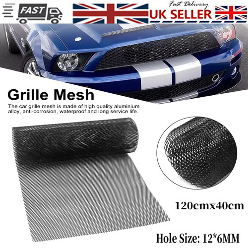 Black aluminium car grille - aluminium,