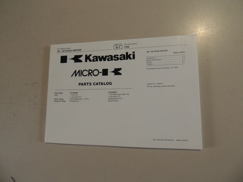 Parts catalog kawasaki - kawasaki, 250