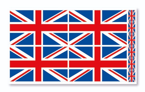 Union jack self adhesive - x,