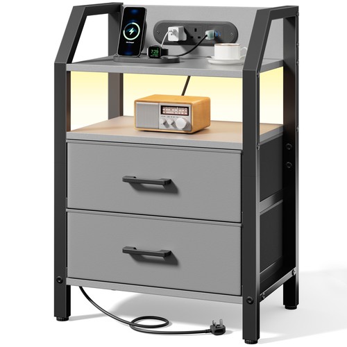 Nightstands with charging - nightstands,