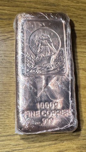 Kinesis 1kg copper bullion - 1kg,