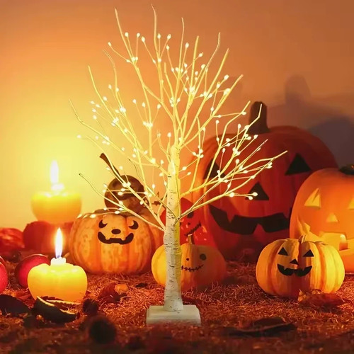 Led twig birch table tree - led,