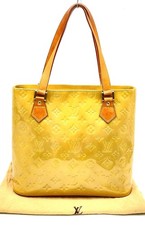 Auth Louis Vuitton Monogram Houston Vernis Handbag 