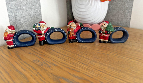 Set vintage ceramic santa - set,