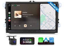 CAM+Eonon VWX7 Android 14 9" Car Stereo GPS Sat Nav Radio Bluetooth DAB+ For VW