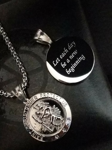 Mens large silver steel - large,