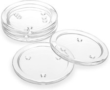 BSTKEY 5 Pack 10cm Glass Round