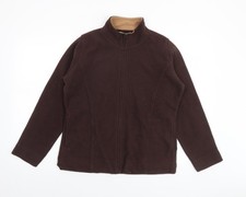 EWM Women Brown Fleece Jacket