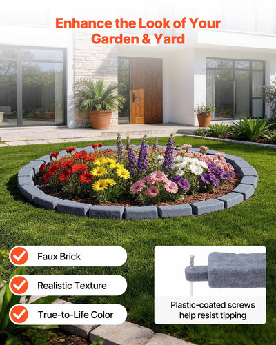 Faux stone landscape edging - stone,