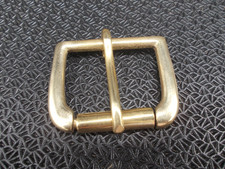 Solid Brass Single Roller Buckle  [ 3/8" - 2" ]  Leathercraft  9 sizes