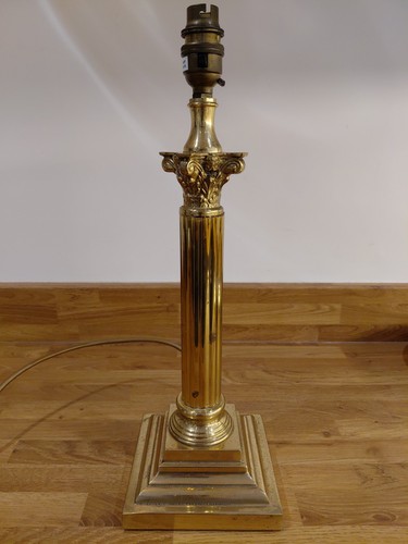Brass corinthian column - brass,