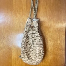 ZARA Woven Straw Rope Bucket