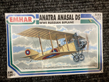Emhar 1:72 scale Anatra Anasal DS WWI RUSSIAN BIPLANE model kit, factory sealed