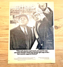 REDLAND BUILDING MATERIALS 1970s - FRAMEABLE COLLECTIBLE CLASSIC PERIOD ADVERT