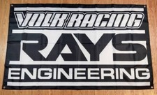Volk Racing Rays Engineering Banner flag sign 3x5 Foot garage