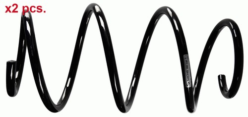 Pcs front coil - x2, springs