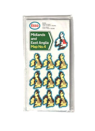 Esso map midlands - -,