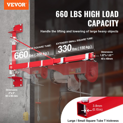 Vevor electric hoist support - vevor,