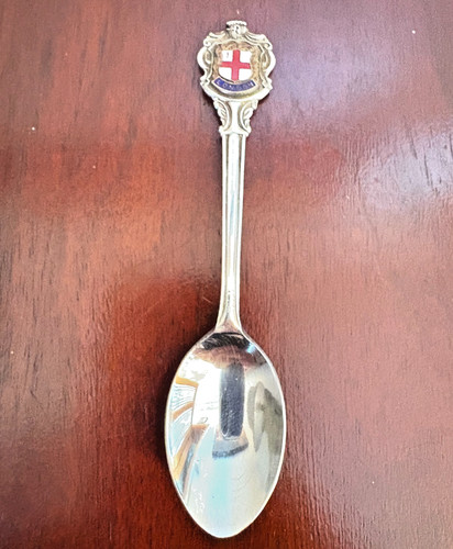 London souvenir spoon enamel - london,