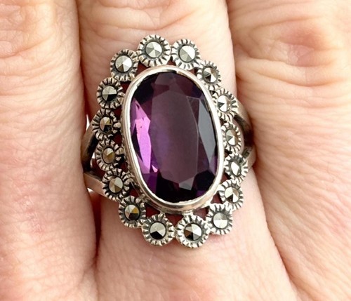 Natural amethyst marcasite - natural, &