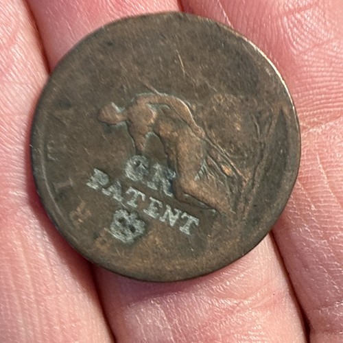 Coin george 3rd stamped - 3rd?,, with
