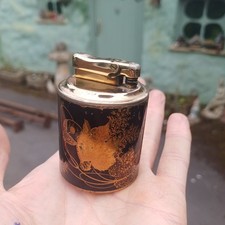 Vintage Colibri Monopol Black/Gold table top lighter
