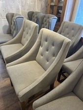 GORGEOUS QUALITY SET  OF 8  OAK DINING CHAIRS ARMCHAIRS AT A BARGAIN PRICE!