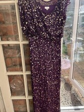 Ladies Purple Sequinned Dress