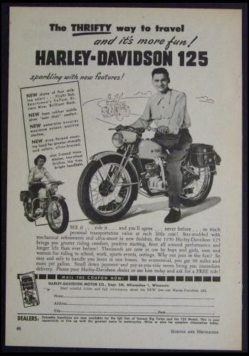1950 harley davidson 125 - harley,