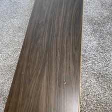 Ikea LACK Floating Shelves (Dark Oak) with light 