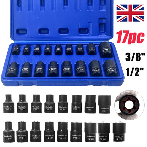 17pcs torx impact - torx, socket