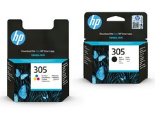Genuine HP 305, Ink Cartridges Black & Color Inks for HP DeskJet 2700 2710e Lot