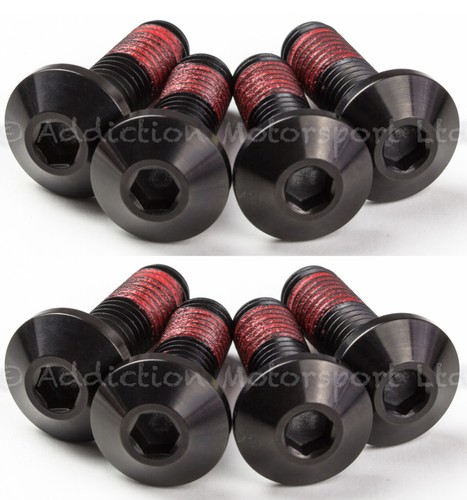Black titanium rearset - 8x,
