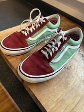 Vans SUPREME Tribal Green/Burgundy  Sz 11UK