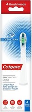 Omron Toothbrush Heads 4x Genuine Colgate Deep Clean White Pack ProClinical 360