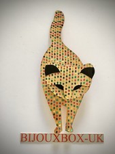LEA STEIN BACCHUS CAT BROOCH