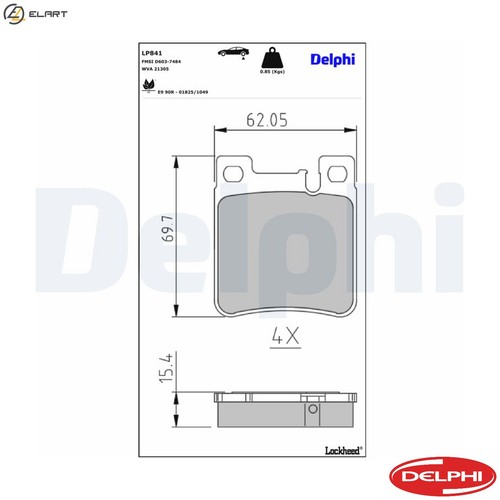 Brake pad set - brake,