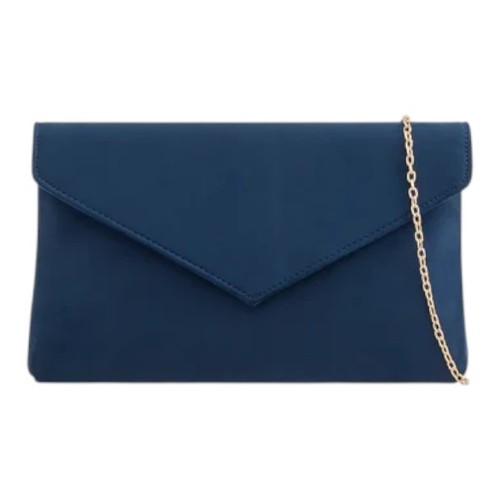 Ladies faux suede clutch bag - ladies,