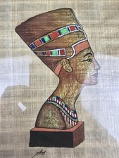 Hand Painted Egyptian Papyrus